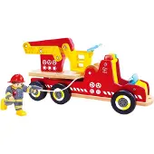 Hape Palokunta-auto Sireenillä Ja Valoilla