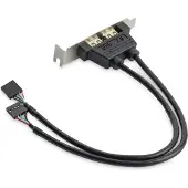 StarTech.com 2 PORT USB A FEMALE LOW PROFILE - SLOT PLATE ADAPTER