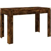 vidaXL Ruokapöytä savutammi 120x60x76 cm tekninen puu
