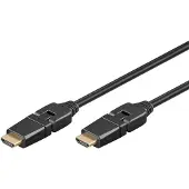 Goobay High-speed HDMI 360 cable with Ethernet - Cable length 3 m