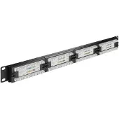 Goobay CAT 5e 19 tuuman (48,3 cm) Patch Panel, 24 porttia