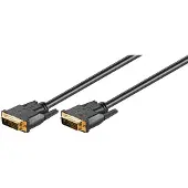 Goobay DVI-I Full HD -kaapelin kaksoislinkki, kullattu