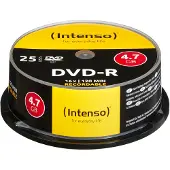 Intenso - 25 x DVD-R - 4,7 GB 16x - kara - kelaaminen