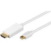 Wentronic Mini DisplayPort/HDMI -sovitinkaapeli 1.2, kullattu