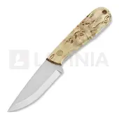 Brisa Necker 70 Scandi kaulaveitsi, curly birch, leather