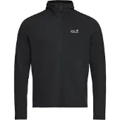 Jack Wolfskin Men's Litestride Hooded Full Zip Black M