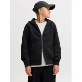Jack & Jones Jcolegacy Sweat Scuba Zip Hood Noos Jnr - Black - 128