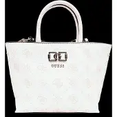 GUESS Emelie Logo Mini Tote - White - ONE SIZE