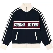 Prohibited Letterman Knit Jacket - Navy - XS