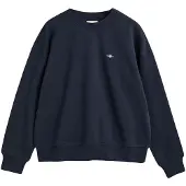 Gant for woman. 4201414 Shield navy crew neck sweatshirt (L), Casual, Cotton