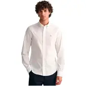 Gant Slim Classic Poplin Shirt - White - XXXL