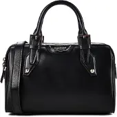 GUESS Nina Käsilaukku Nahka 26 cm Musta