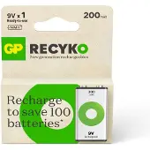 GP Paristo Recyko NiMH 9V 200mAh 1-Pack