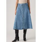 Levi's Yoked Western Skirt Inner Adve - Blue - 28