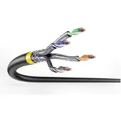 Digitus DK-1743-A-VH-10-OD, 100 m, Cat7a, S/FTP (S-STP), Musta