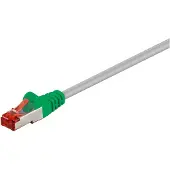 Goobay CAT 6 korsad patchkabel, S/FTP (PiMF), Grå, Grön, 5 m