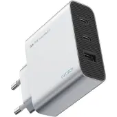 Cuktech 65W GaN 2xUSB-C 1xUSB-A Wall Charger - Grey