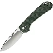 CIVIVI Elementum Slip Joint C18062AJ-2 Satin, Green Micarta, slipjoint pocket knife