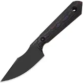 Kizer Cutlery Mini Harpoon S45VN veitsi, Fat Carbon, Black DLC