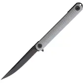 Spartan Blades Nemec Folder SFBL12GY, Black PVD CPM S35VN, Gray Sculpted GFN pocket knife, Ondej Nmec design