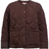 Object Objallie Ls Lo Quilted Jacket Noos - Brown - 40