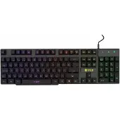 Inca IKG-446, Täysikokoinen (100 %), Langallinen, USB, Mekaaninen, RGB LED, Musta