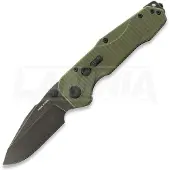 RealSteel Evolution Ironclad Drop Point, Green G-10, Blackwash