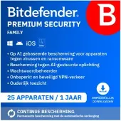 Bitdefender Premium Security Family 2026 | 25 Laitetta | 1 Vuosi