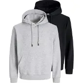 Jack & Jones Jjebradley Sweat Hood 2Pk Mp - Black - L