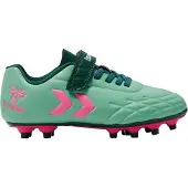 Hummel Top Star Velcro FG - Vihreä/Pinkki Lapset - Nurmi (FG), koko 36
