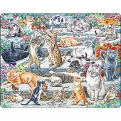 Larsen Maxi Cute cats of Different Breeds 45p palapeli