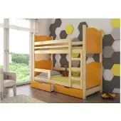 ADRK Furniture Kerrossänky Maraba 180x75 cm, harmaa/ruskea
