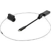 Deltaco – Modulaarinen sovitinrengas, HDMI-USB-C, musta (HDMI-AR11)