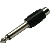 Schwaiger KHA4010 533, RCA, 6.3mm, Musta (KHA4010533)