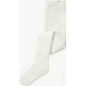 Name it Nkfwakma Wo/Bl Structure Pantyhose - White - 110-116