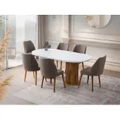 Skye Decor Pöytä, Milas - 2992, 180x77x90 cm, melamiinipinnoitettu