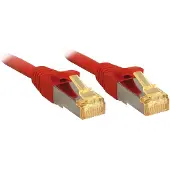 Lindy CAT 7 Lsoh verkkokaapeli - Kupari - 6000MHz - 10m - Punainen