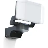 Steinel LED-ulkoseinävalaisin XLED Protect, antrasiitti, IP54 Protect, Musta, Synteettinen materiaali, Moderni