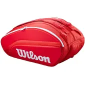 Wilson 2026 Super Tour Red Padel Bag Red, Padellaukut