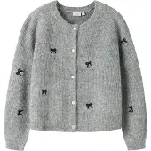 Name it Nkfrifey Ls Knit Card - Grey - 122-128