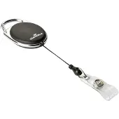 Durable BADGE REEL STYLE, Nimikortti jojolla, Musta, 10 kpl, Metalli, 80 cm (832401)
