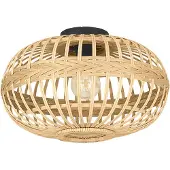 Eglo Amsfield 40W 45cm rottinki/musta kattovalaisin