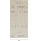 Bosch Hiomaverkko Expert M480 tasohiomakoneisiin 93 x 186 mm, P180, 50 kpl