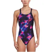 Nike SWIM Hydrastrong Multi Print Fastback One Piece - Multi/patterned - 32