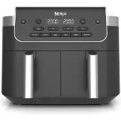 Ninja Foodi Dual Zone DZ801EU, 7,6 l, 1 kg, 2400 W, airfryer, musta