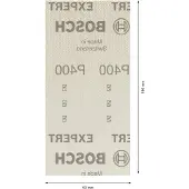 Bosch Hiomaverkko Expert M480 tasohiomakoneisiin 93 x 186 mm, P400, 50 kpl
