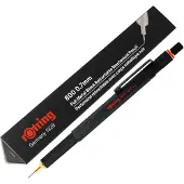 Rotring 1904446, 0,7 mm, Musta, Metalli, Musta