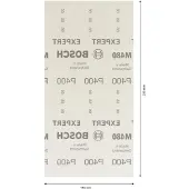 Bosch Hiomaverkko Expert M480 tasohiomakoneisiin 115 x 230 mm, P400, 50 kpl