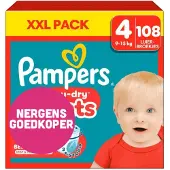 Pampers Baby Dry Vaipat Koko 4 9–15 kg 108-pack