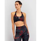 Venum X SOPHIA ROSE Sport Bra, Midnight Grey/Cherry Red